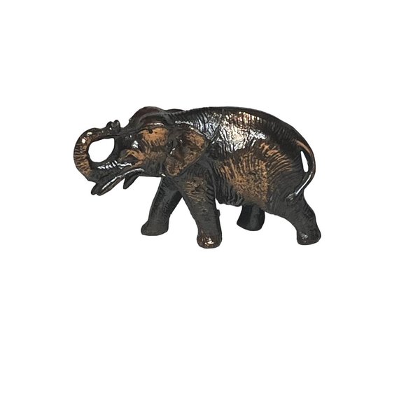 Vintage Bronze/Copper Tiny Elephant Figurine - Picture 1 of 7